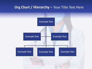 A Woman Doctor Wearing A Face Mask And A Stethoscope PowerPoint Template