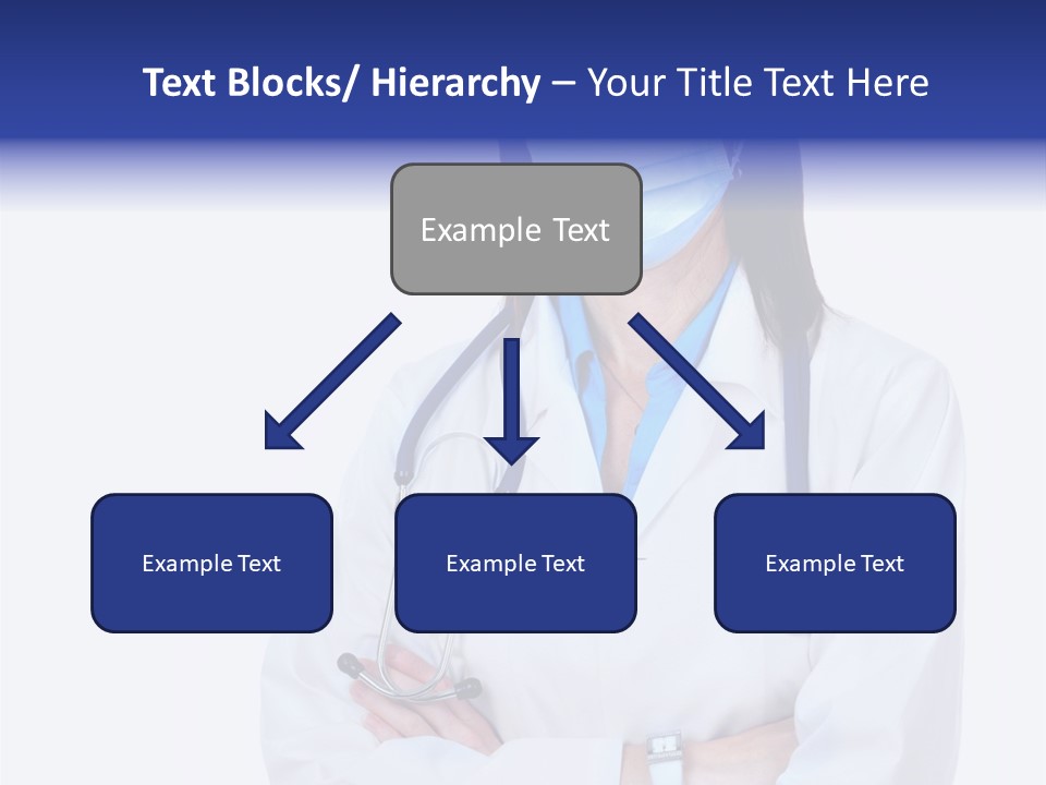 A Woman Doctor Wearing A Face Mask And A Stethoscope PowerPoint Template