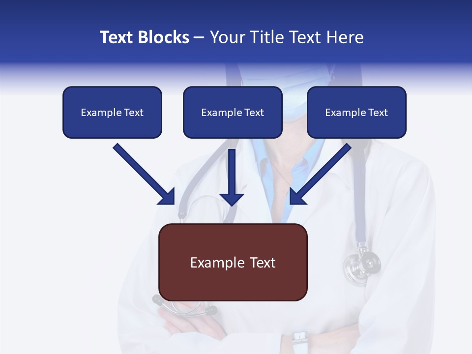 A Woman Doctor Wearing A Face Mask And A Stethoscope PowerPoint Template
