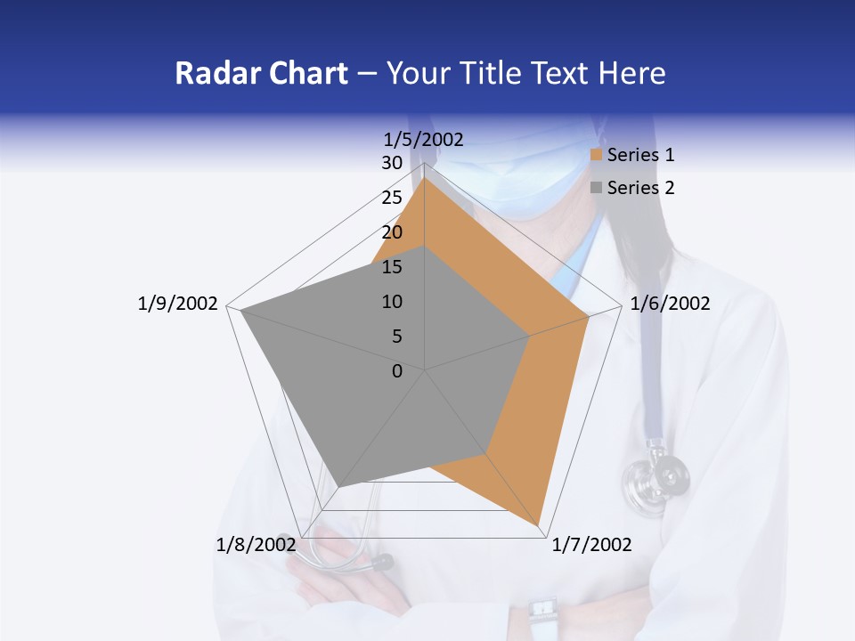 A Woman Doctor Wearing A Face Mask And A Stethoscope PowerPoint Template