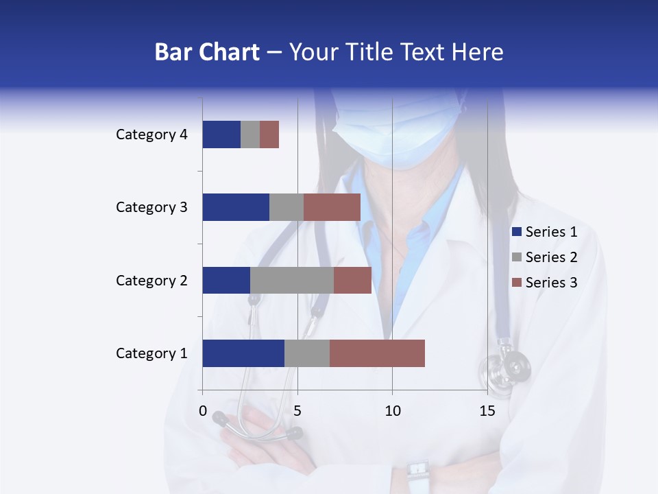A Woman Doctor Wearing A Face Mask And A Stethoscope PowerPoint Template