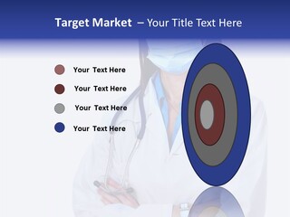 A Woman Doctor Wearing A Face Mask And A Stethoscope PowerPoint Template