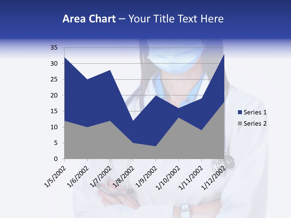 A Woman Doctor Wearing A Face Mask And A Stethoscope PowerPoint Template