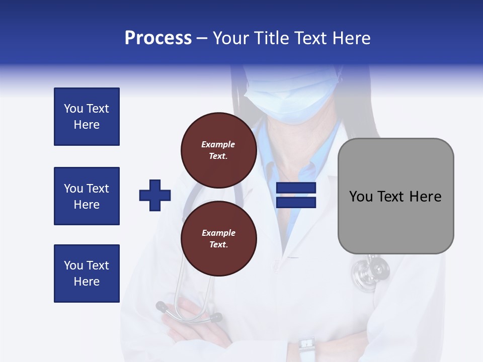 A Woman Doctor Wearing A Face Mask And A Stethoscope PowerPoint Template