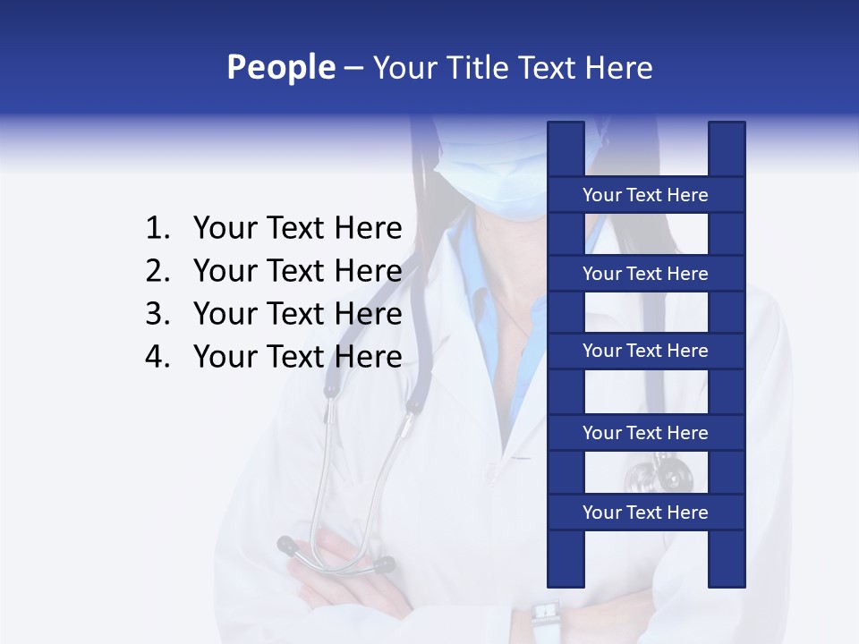 A Woman Doctor Wearing A Face Mask And A Stethoscope PowerPoint Template