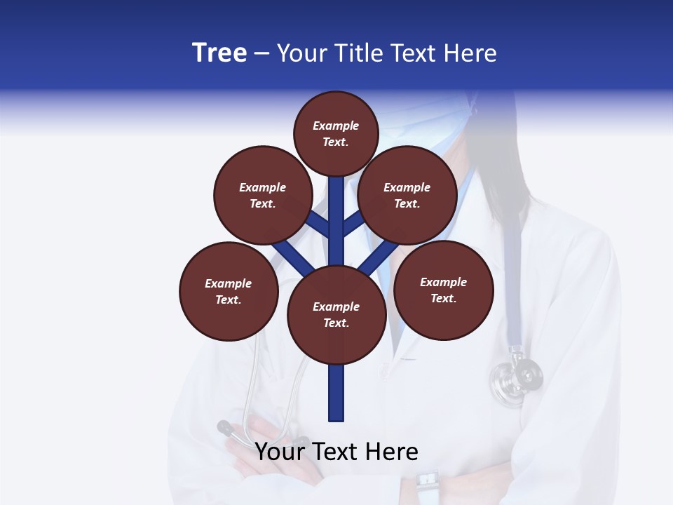 A Woman Doctor Wearing A Face Mask And A Stethoscope PowerPoint Template