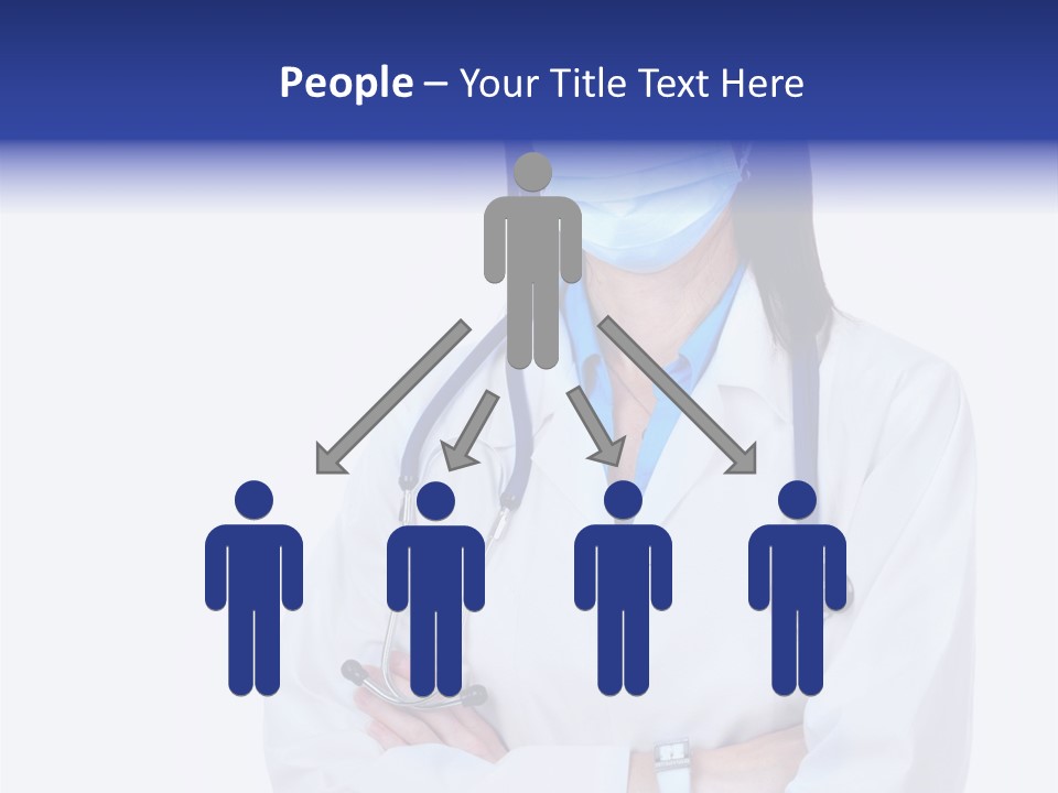 A Woman Doctor Wearing A Face Mask And A Stethoscope PowerPoint Template