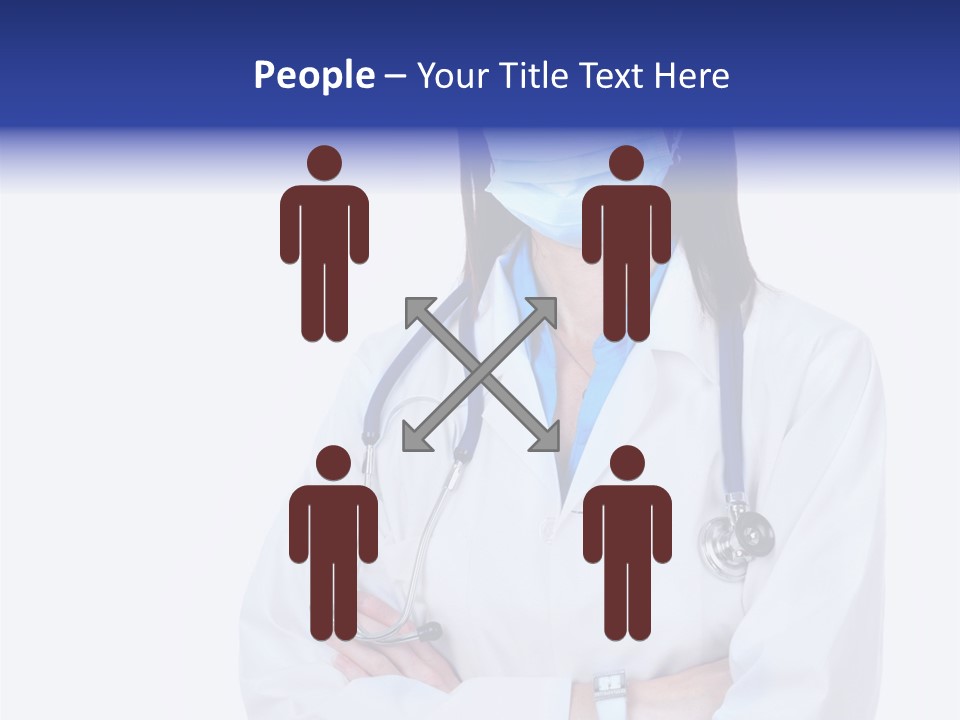 A Woman Doctor Wearing A Face Mask And A Stethoscope PowerPoint Template