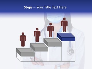 A Woman Doctor Wearing A Face Mask And A Stethoscope PowerPoint Template