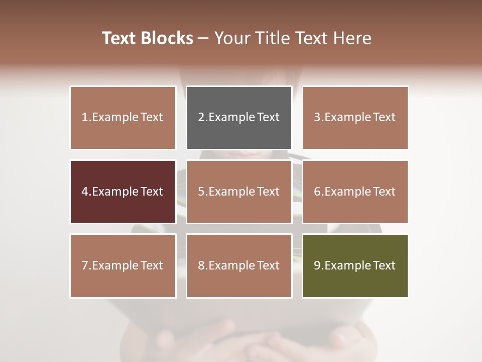 Elementary Aged Children Tablet Pc PowerPoint Template