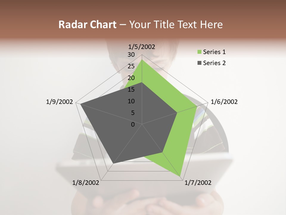 Elementary Aged Children Tablet Pc PowerPoint Template