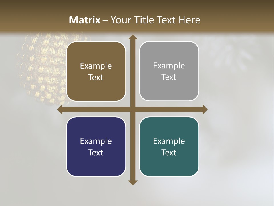 A Pine Cone Ornament Hanging From A Pine Tree PowerPoint Template