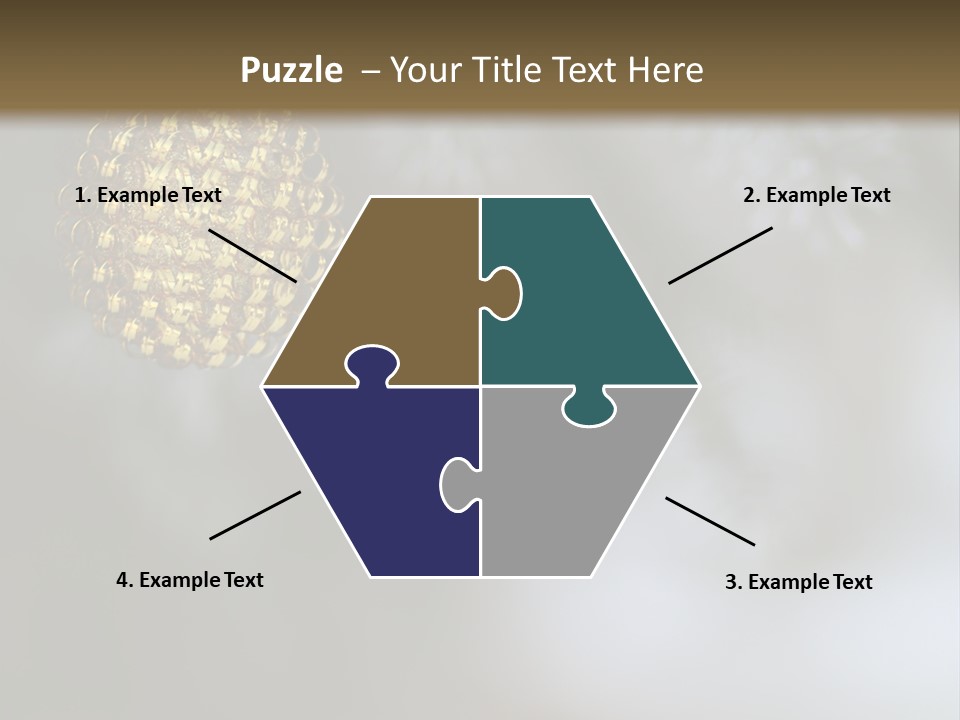 A Pine Cone Ornament Hanging From A Pine Tree PowerPoint Template