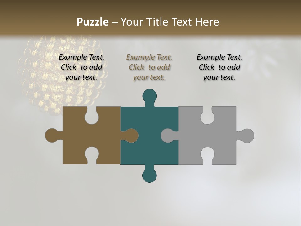 A Pine Cone Ornament Hanging From A Pine Tree PowerPoint Template