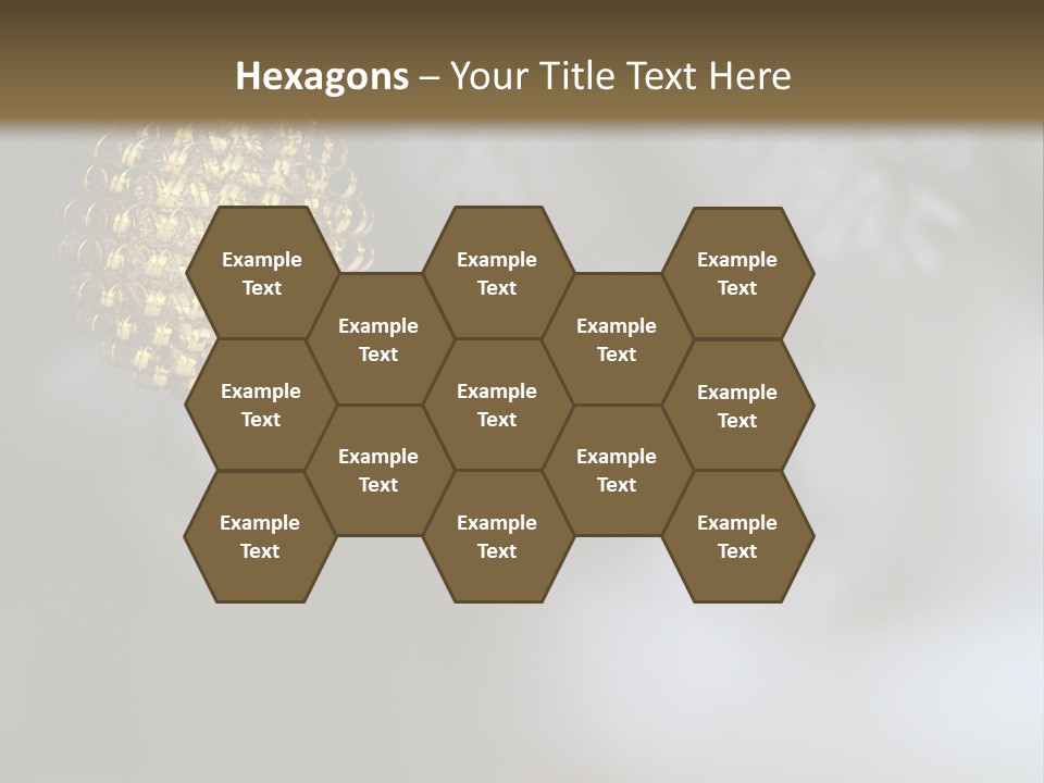 A Pine Cone Ornament Hanging From A Pine Tree PowerPoint Template