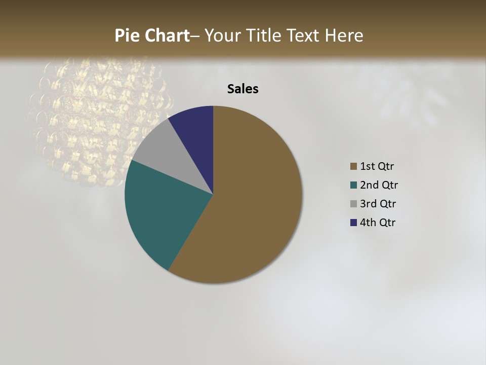 A Pine Cone Ornament Hanging From A Pine Tree PowerPoint Template