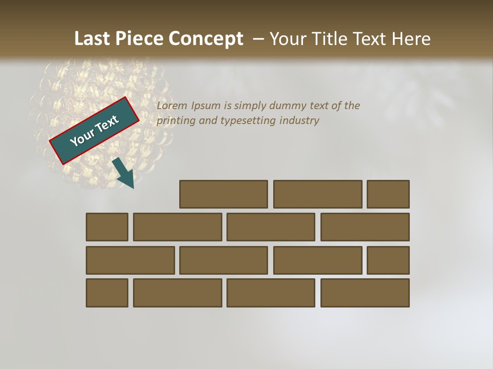 A Pine Cone Ornament Hanging From A Pine Tree PowerPoint Template