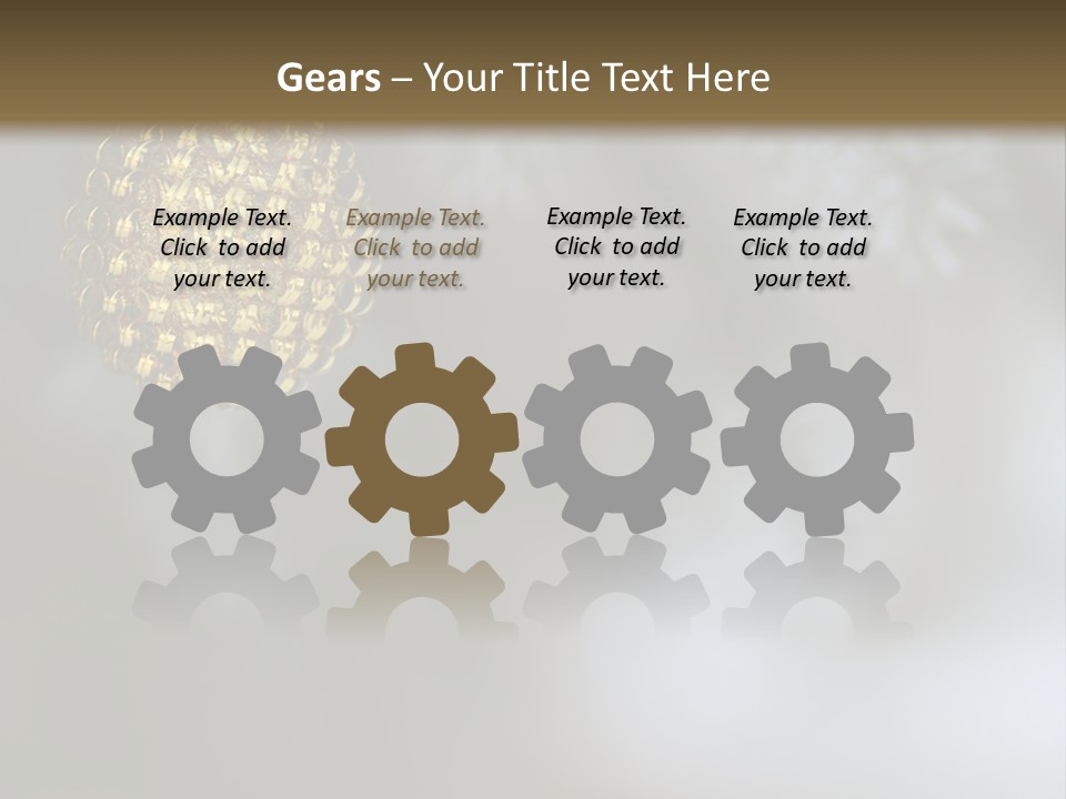 A Pine Cone Ornament Hanging From A Pine Tree PowerPoint Template