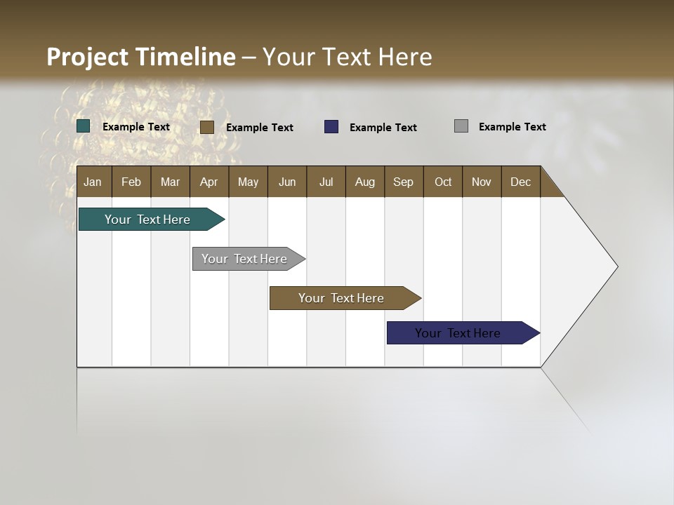 A Pine Cone Ornament Hanging From A Pine Tree PowerPoint Template