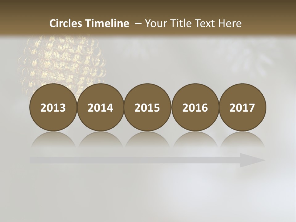 A Pine Cone Ornament Hanging From A Pine Tree PowerPoint Template