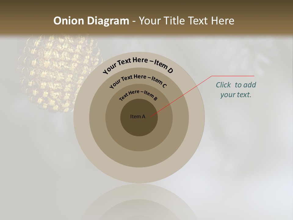 A Pine Cone Ornament Hanging From A Pine Tree PowerPoint Template