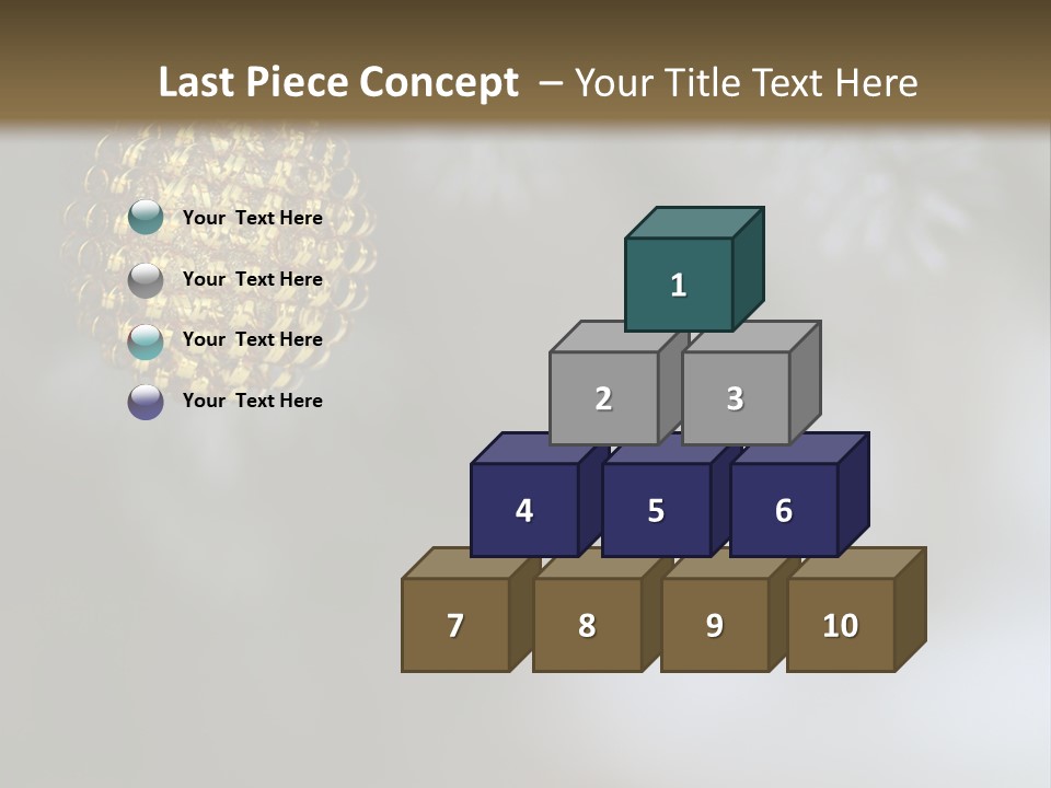 A Pine Cone Ornament Hanging From A Pine Tree PowerPoint Template