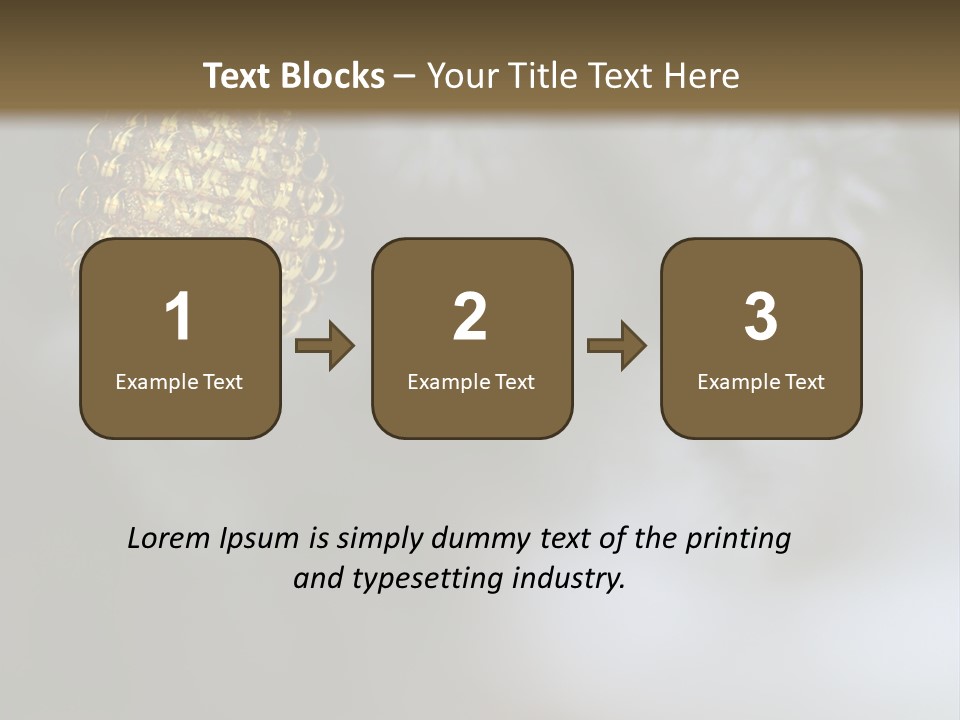 A Pine Cone Ornament Hanging From A Pine Tree PowerPoint Template