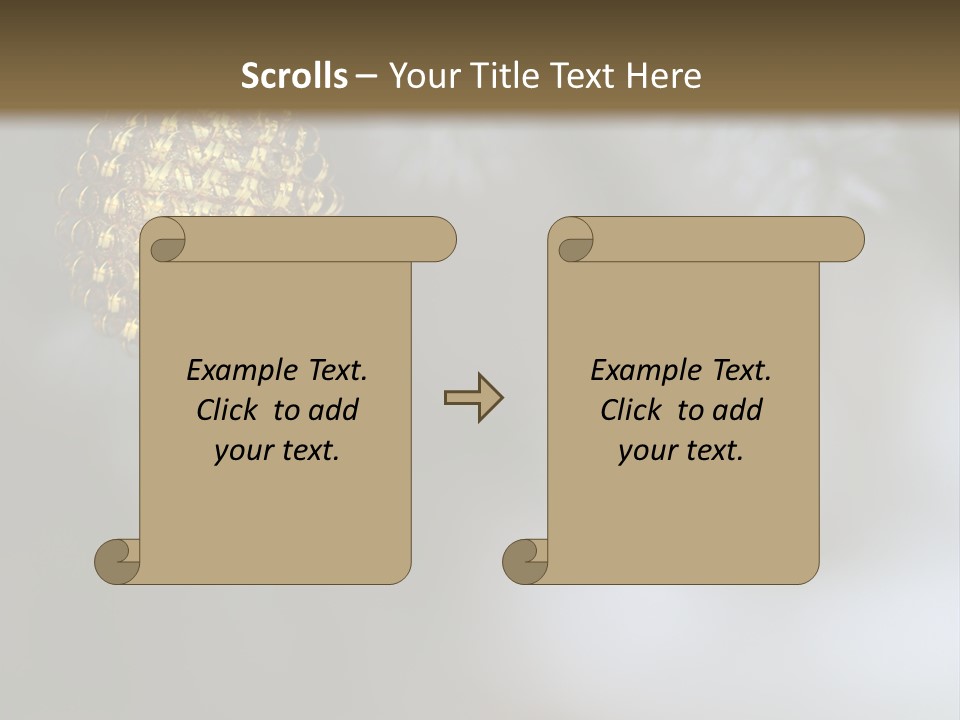 A Pine Cone Ornament Hanging From A Pine Tree PowerPoint Template