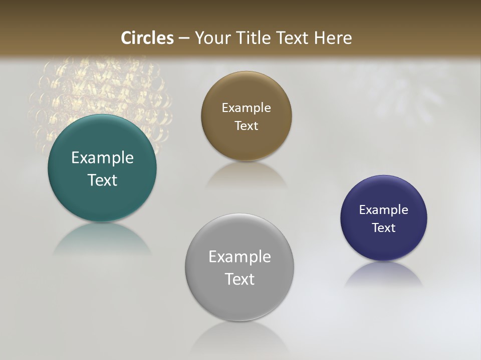 A Pine Cone Ornament Hanging From A Pine Tree PowerPoint Template