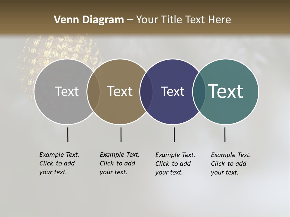 A Pine Cone Ornament Hanging From A Pine Tree PowerPoint Template