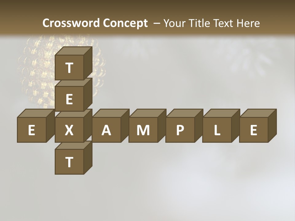 A Pine Cone Ornament Hanging From A Pine Tree PowerPoint Template