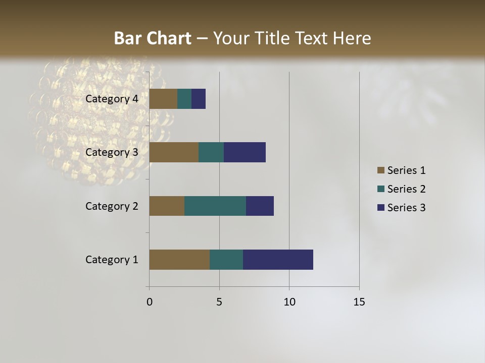 A Pine Cone Ornament Hanging From A Pine Tree PowerPoint Template