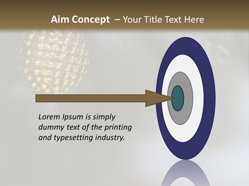 A Pine Cone Ornament Hanging From A Pine Tree PowerPoint Template