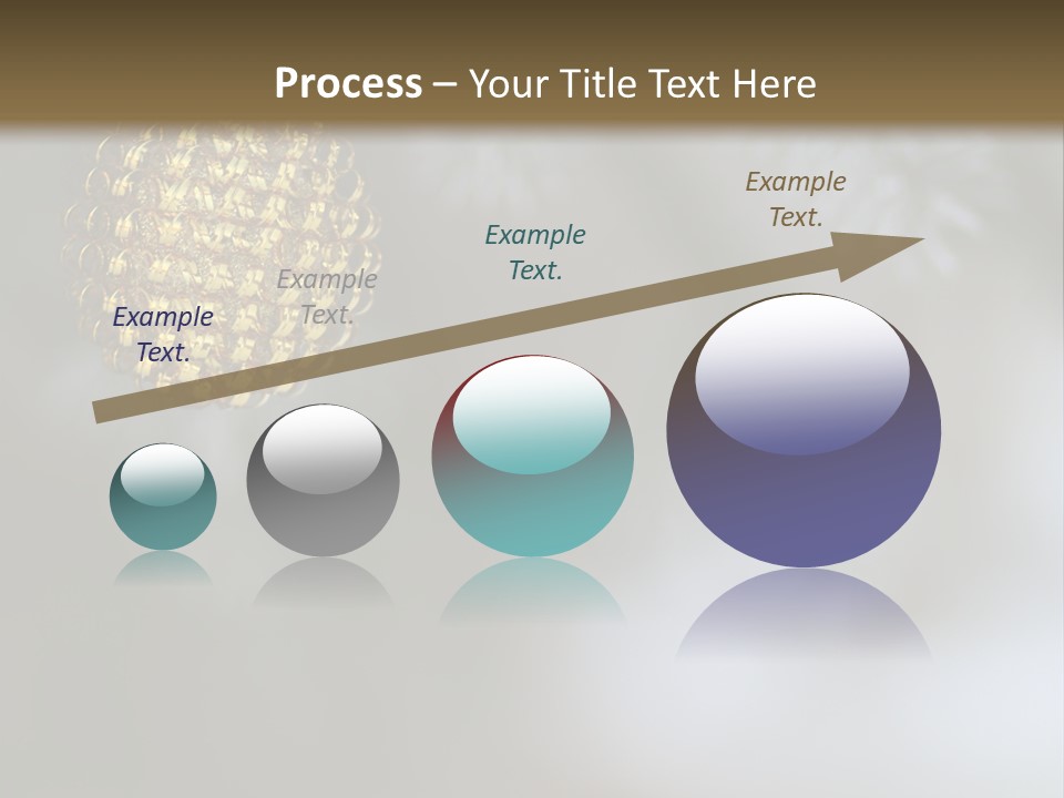 A Pine Cone Ornament Hanging From A Pine Tree PowerPoint Template