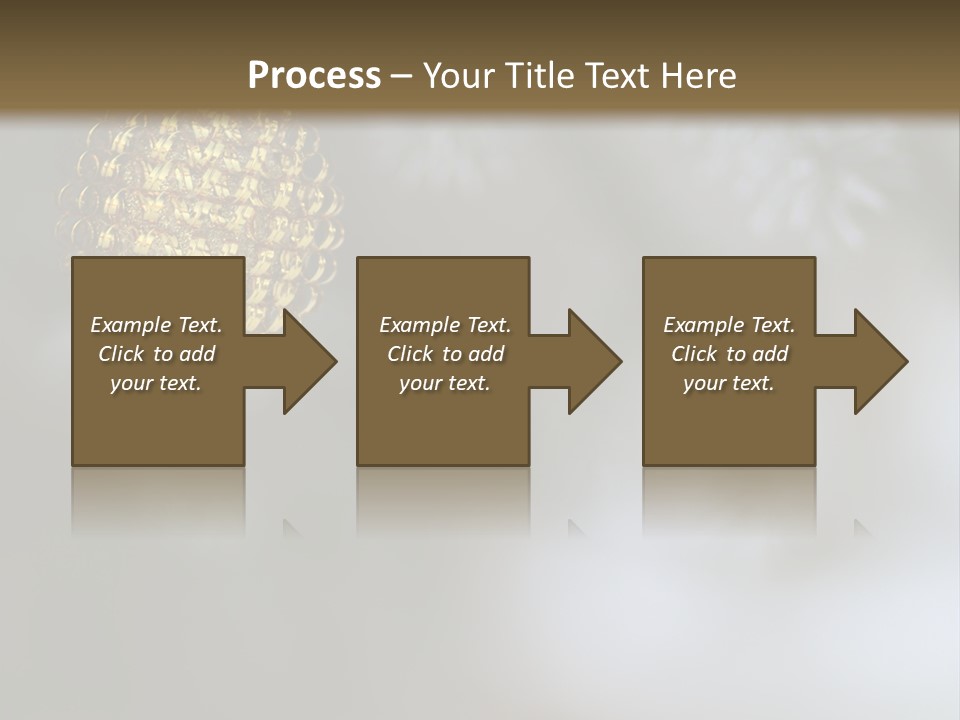 A Pine Cone Ornament Hanging From A Pine Tree PowerPoint Template