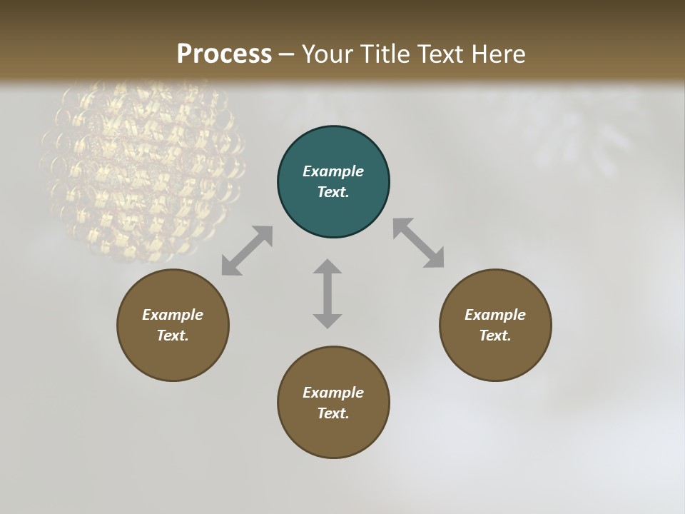 A Pine Cone Ornament Hanging From A Pine Tree PowerPoint Template