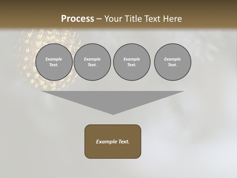 A Pine Cone Ornament Hanging From A Pine Tree PowerPoint Template