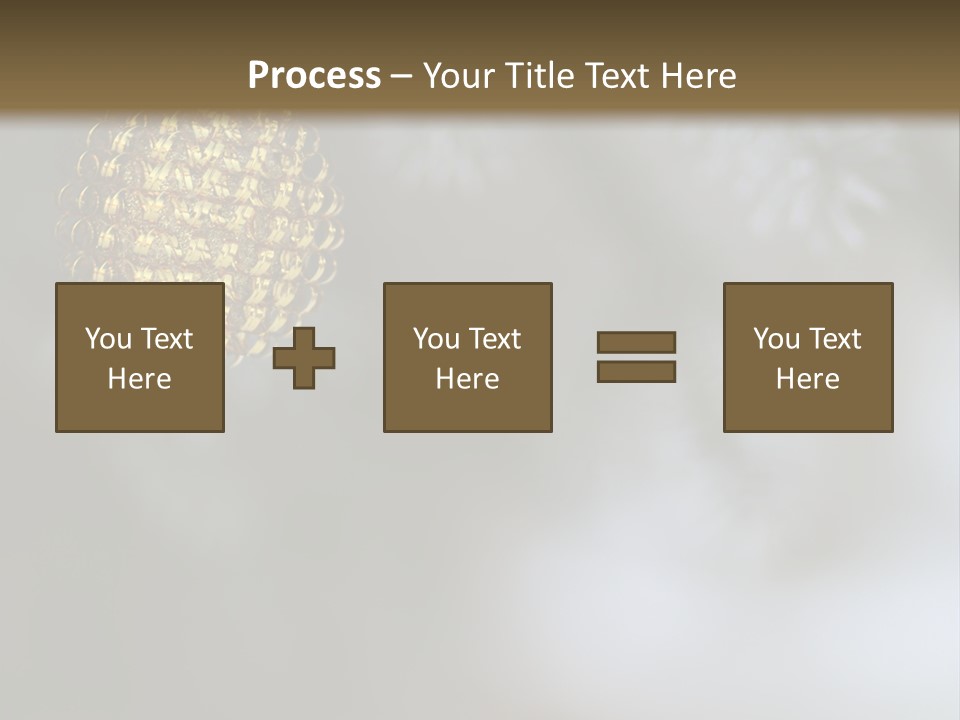 A Pine Cone Ornament Hanging From A Pine Tree PowerPoint Template