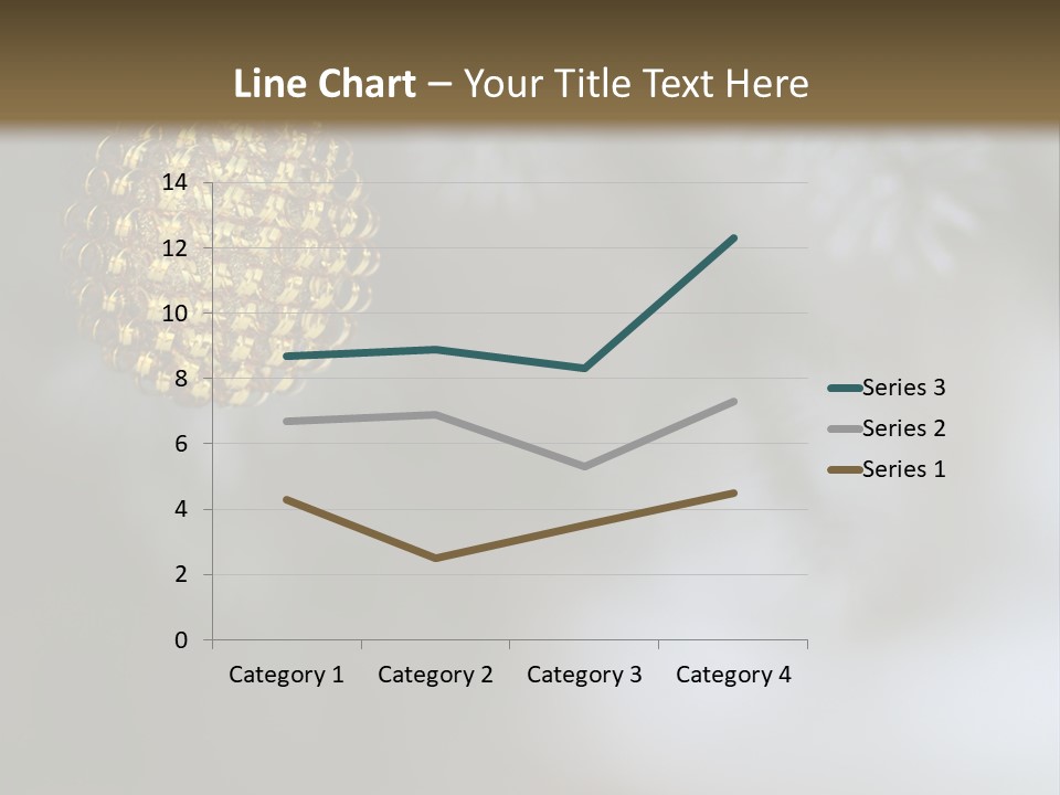 A Pine Cone Ornament Hanging From A Pine Tree PowerPoint Template