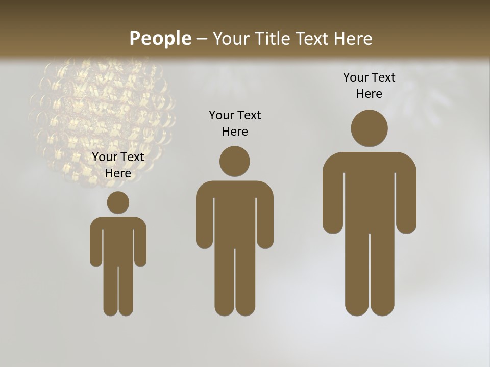 A Pine Cone Ornament Hanging From A Pine Tree PowerPoint Template