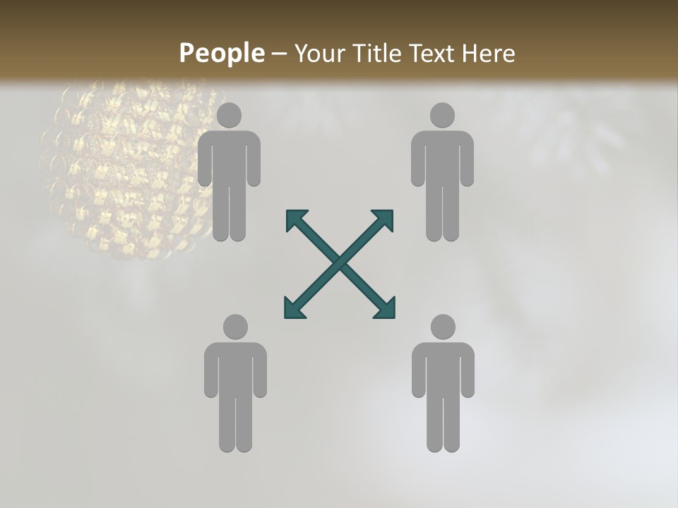 A Pine Cone Ornament Hanging From A Pine Tree PowerPoint Template