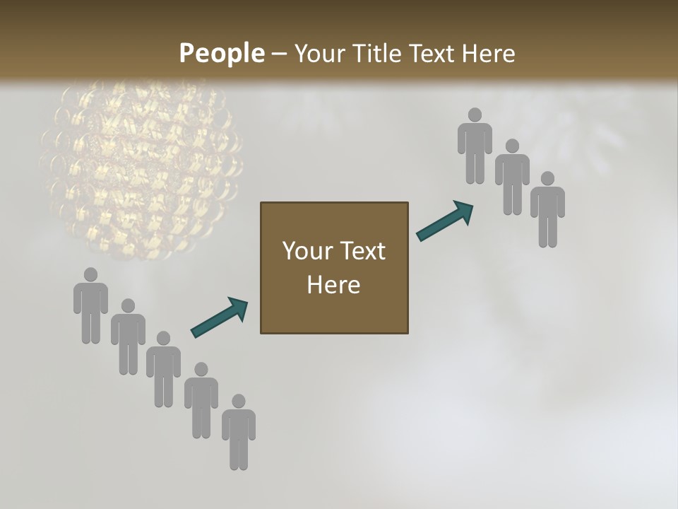 A Pine Cone Ornament Hanging From A Pine Tree PowerPoint Template