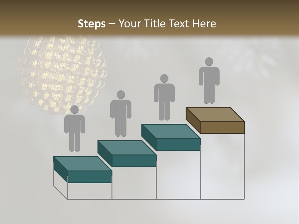 A Pine Cone Ornament Hanging From A Pine Tree PowerPoint Template