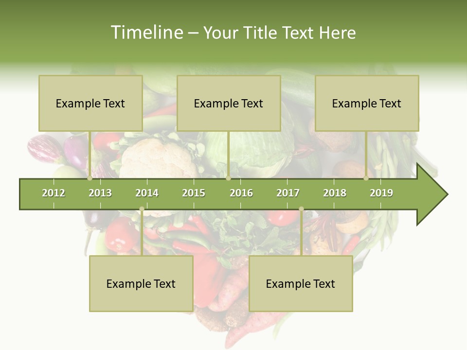 A Heart Shaped Arrangement Of Vegetables On A White Background PowerPoint Template