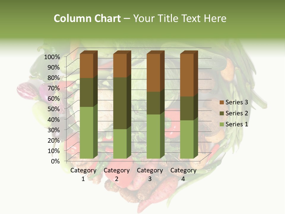 A Heart Shaped Arrangement Of Vegetables On A White Background PowerPoint Template