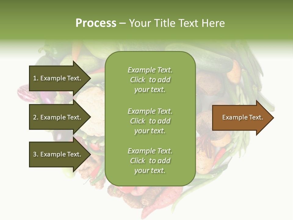 A Heart Shaped Arrangement Of Vegetables On A White Background PowerPoint Template