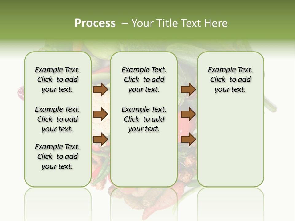 A Heart Shaped Arrangement Of Vegetables On A White Background PowerPoint Template