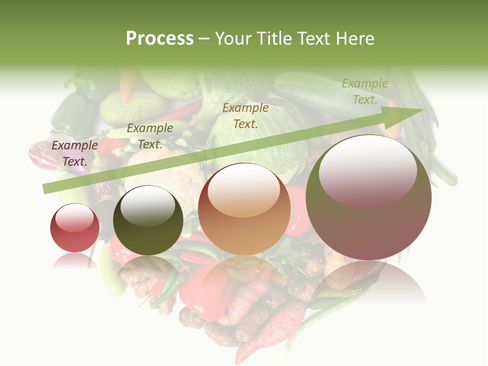 A Heart Shaped Arrangement Of Vegetables On A White Background PowerPoint Template