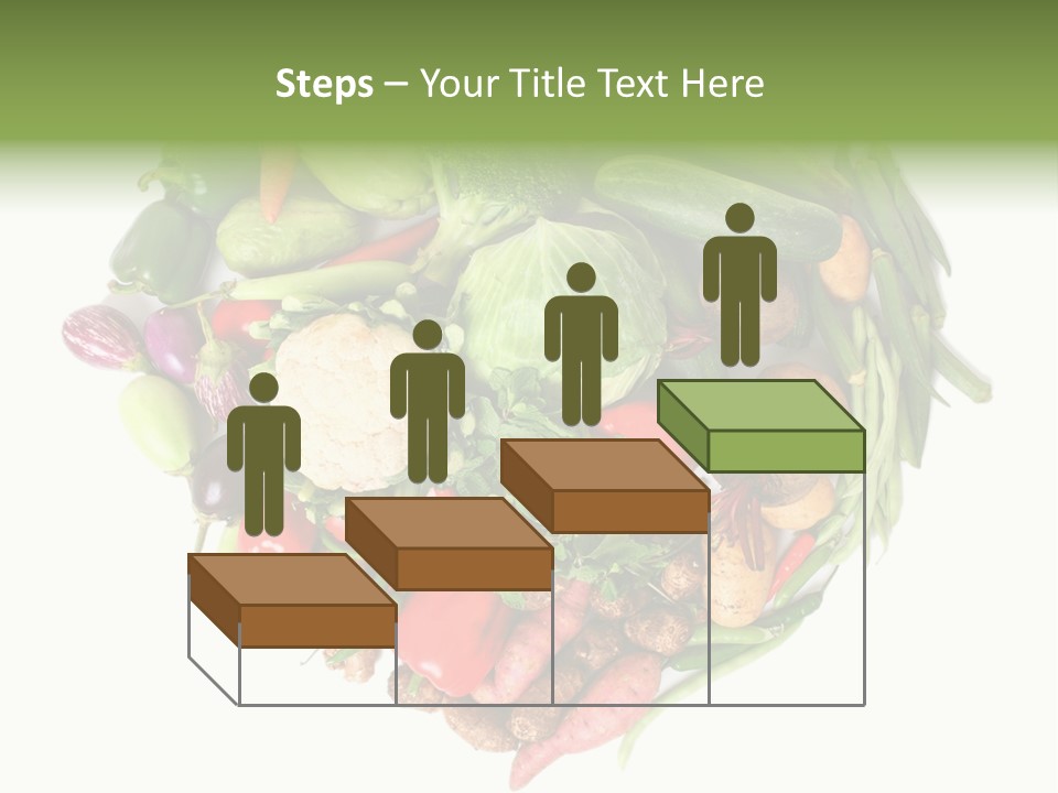 A Heart Shaped Arrangement Of Vegetables On A White Background PowerPoint Template