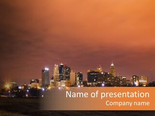 Famous Scene Cityscape PowerPoint Template